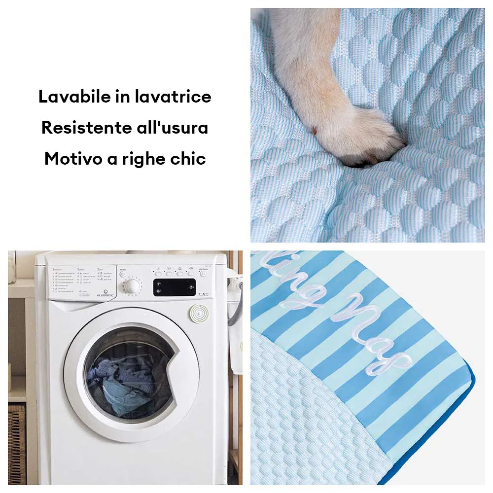 Tappetino rinfrescante grande per cani e gatti – lavabile, antiscivolo, effetto fresco naturale