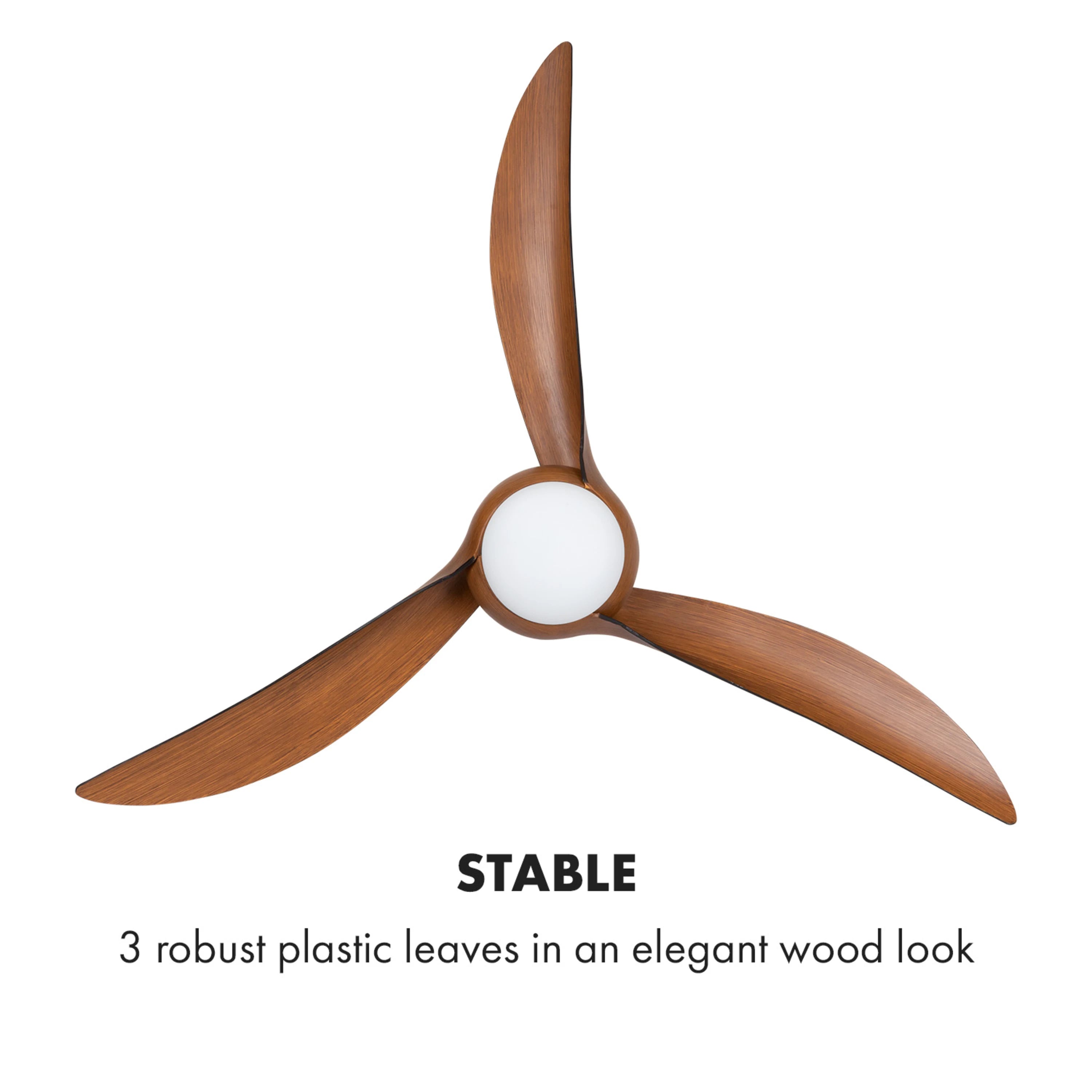 Ventilatore da Soffitto Monteverde – Lampadario 2‑in‑1 con Telecomando, 132 cm, 3 Velocità