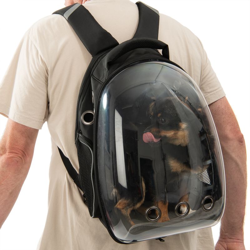 Zaino porta animali View – ventilato, ergonomico, con finestra panoramica – per gatti e cani fino a 6 kg