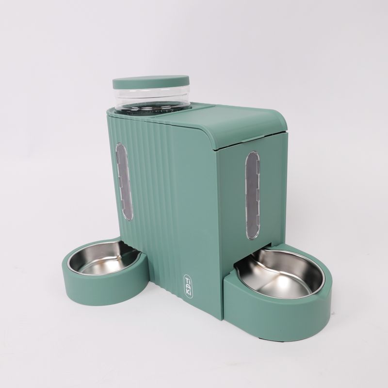 Distributore automatico cibo e acqua TIAKI Perfect Fit – 1,3 kg crocchette e 3 L acqua – per gatti e cani