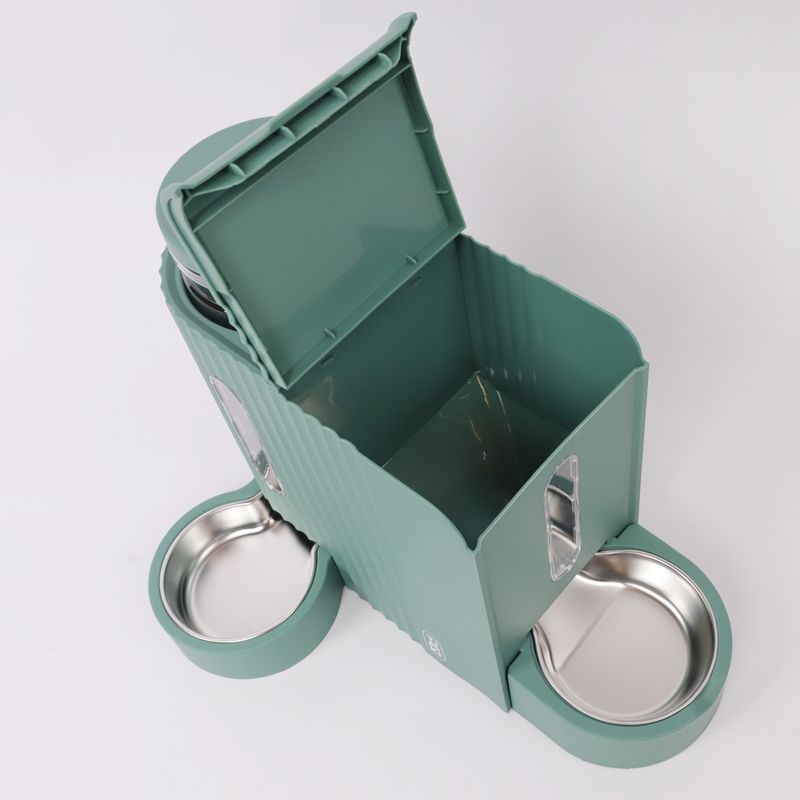 Distributore automatico cibo e acqua TIAKI Perfect Fit – 1,3 kg crocchette e 3 L acqua – per gatti e cani