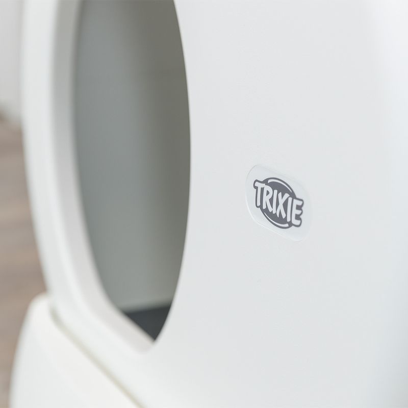 Lettiera autopulente Trixie per gatti – rotazione automatica, contenitore rifiuti 5 L, senza elettricità