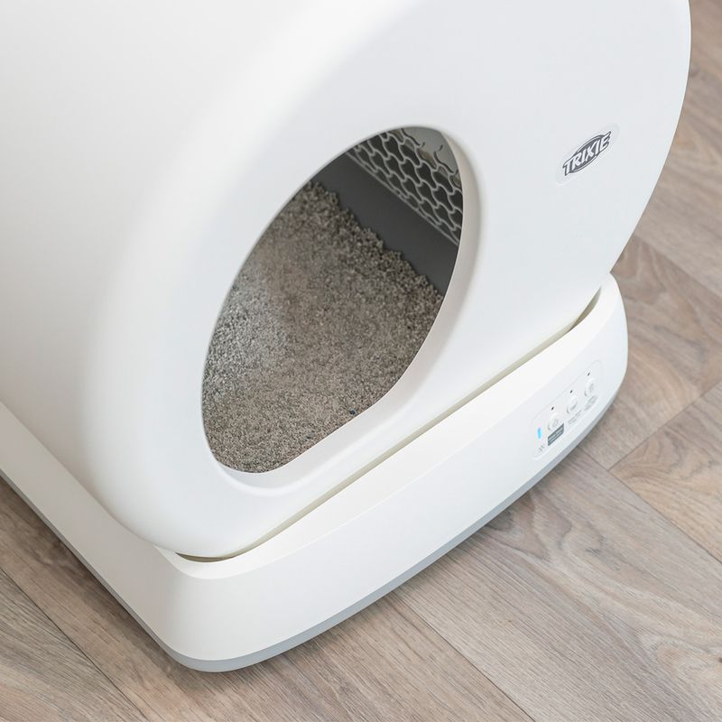 Lettiera autopulente Trixie per gatti – rotazione automatica, contenitore rifiuti 5 L, senza elettricità