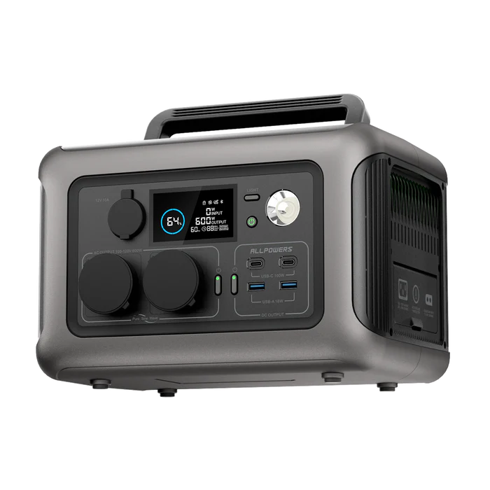 AllPowers R600 – Generatore Solare Portatile da 600 W con Batteria 299 Wh