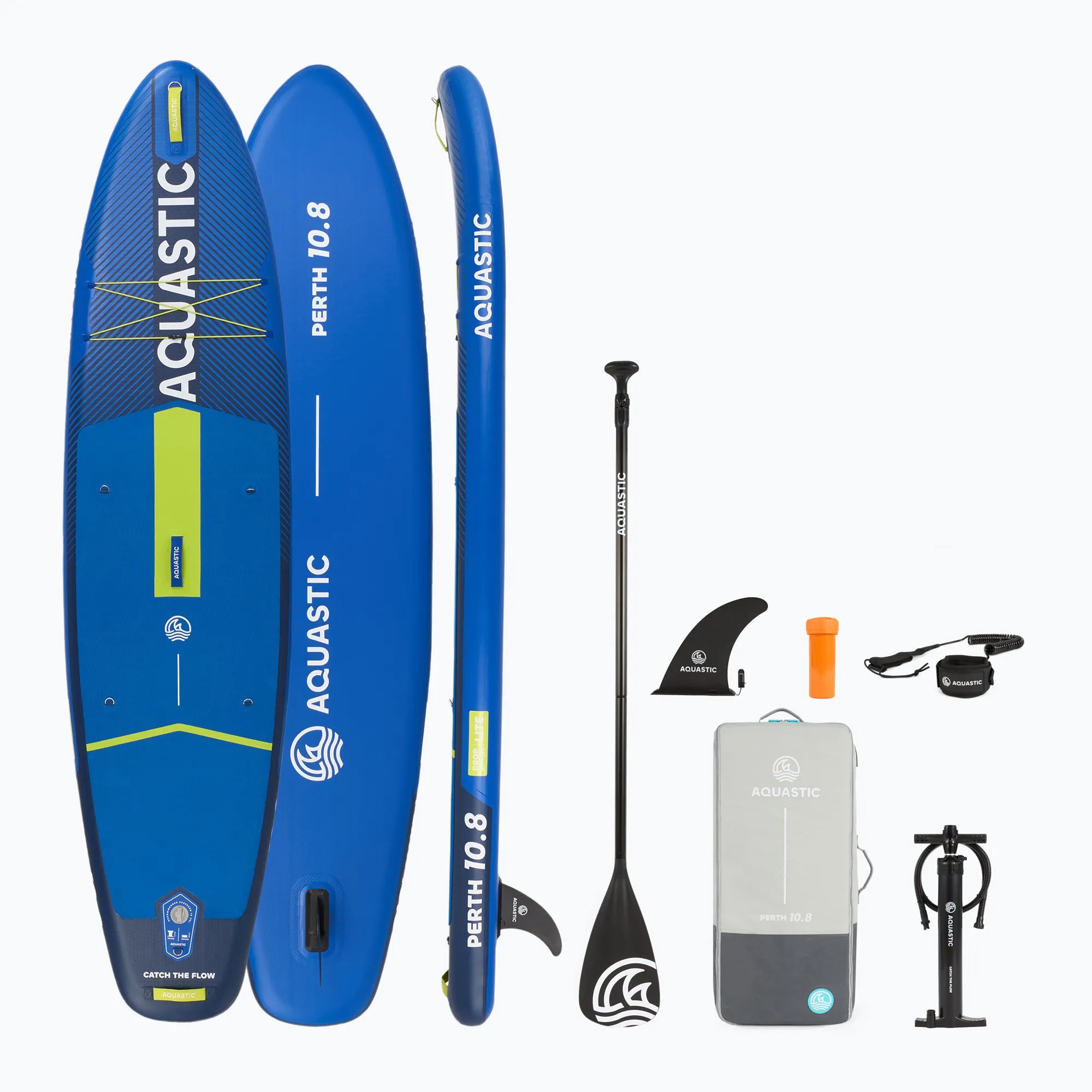 AQUASTIC Perth 10’8″ – Tavola SUP Gonfiabile All‑Round Completa di Accessori