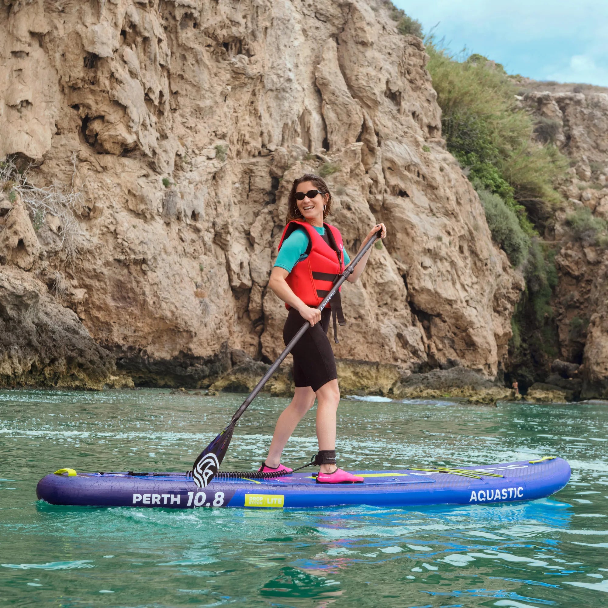 AQUASTIC Perth 10’8″ – Tavola SUP Gonfiabile All‑Round Completa di Accessori