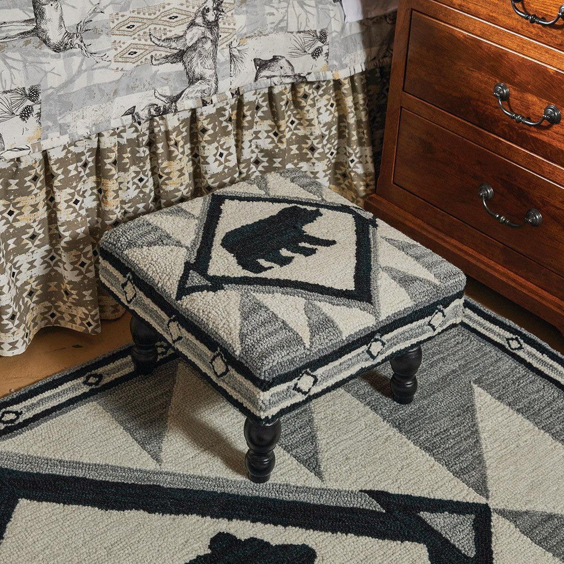 Tribal Hooked Stool Park Designs