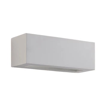 LINDBY TJADA – Applique da Parete Verniciabile in Gesso Bianco, 22 cm
