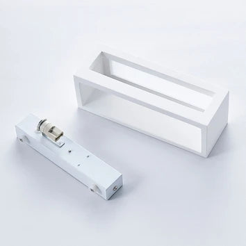 LINDBY TJADA – Applique da Parete Verniciabile in Gesso Bianco, 22 cm