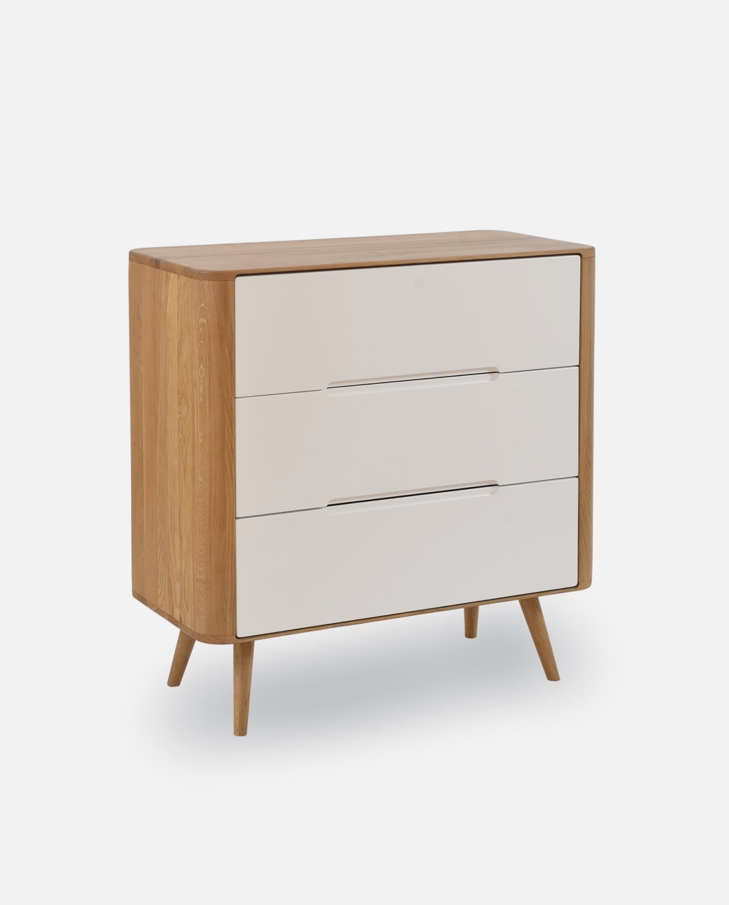 Cassettiera “Lilly” L 120 cm con 3 Cassetti – Stile Retrò con Guide Soft‑Close – Solo Spedizione in Italia