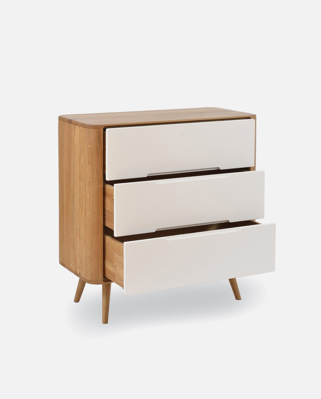 Cassettiera “Lilly” L 120 cm con 3 Cassetti – Stile Retrò con Guide Soft‑Close – Solo Spedizione in Italia