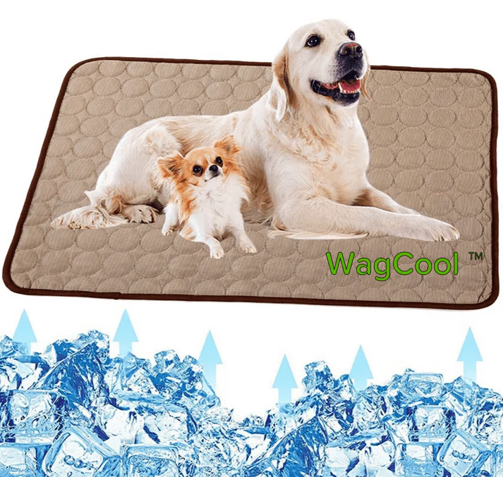 Coolpet Mat – Tappetino refrigerante per cani e gatti – Tessuto Ice-Silk, effetto rinfrescante senza acqua o congelamento