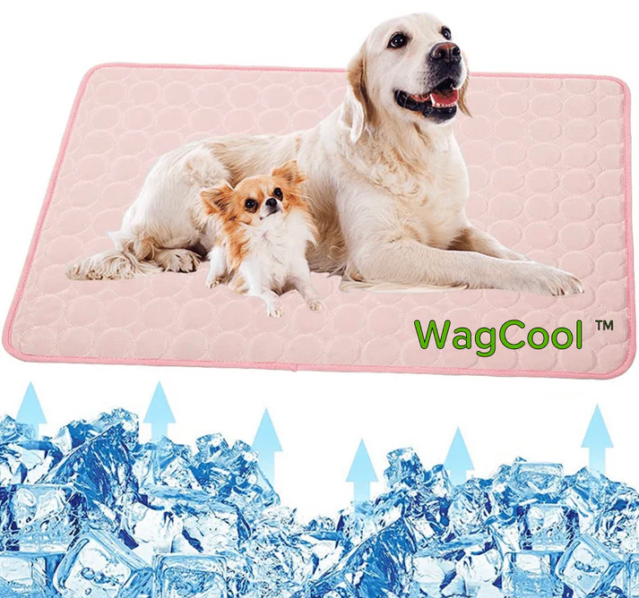 Coolpet Mat – Tappetino refrigerante per cani e gatti – Tessuto Ice-Silk, effetto rinfrescante senza acqua o congelamento