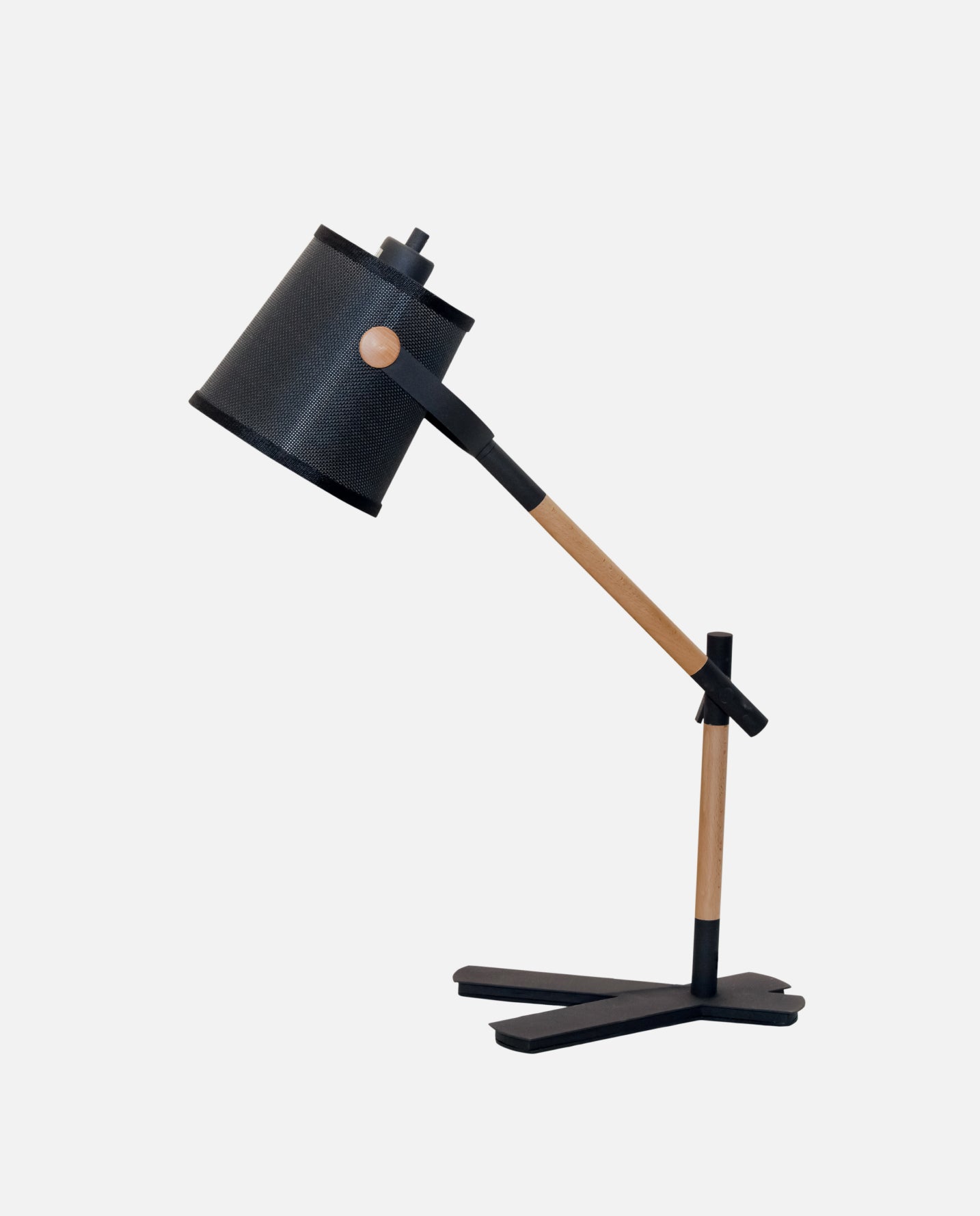 Lampada da Scrivania “Ben” Regolabile in Acciaio e Legno 30 cm – Solo Spedizione in Italia