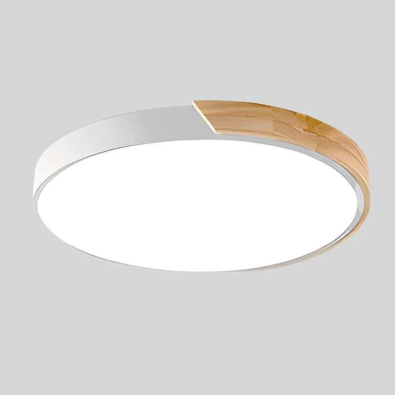 NORDLUME – Plafoniera LED stile nordico con finiture in legno