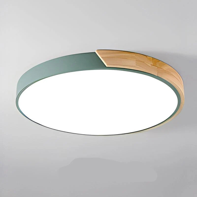NORDLUME – Plafoniera LED stile nordico con finiture in legno