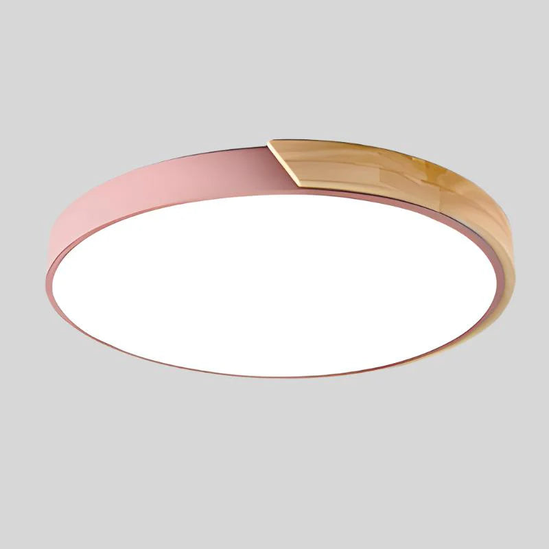 NORDLUME – Plafoniera LED stile nordico con finiture in legno