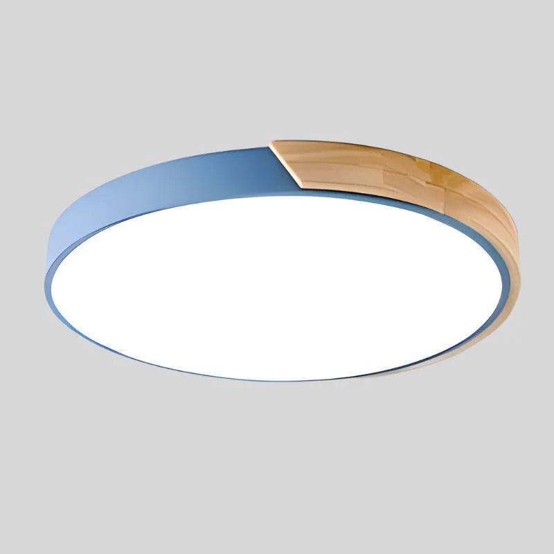 NORDLUME – Plafoniera LED stile nordico con finiture in legno