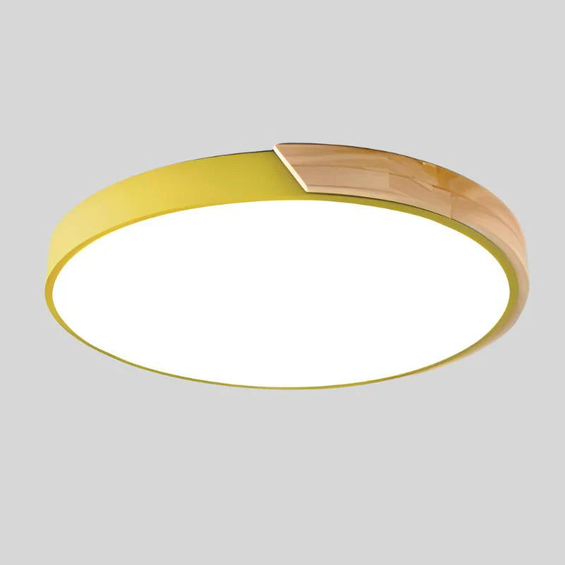 NORDLUME – Plafoniera LED stile nordico con finiture in legno