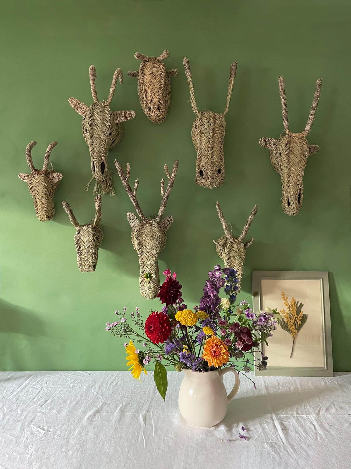 Woven Animal Head, Stag