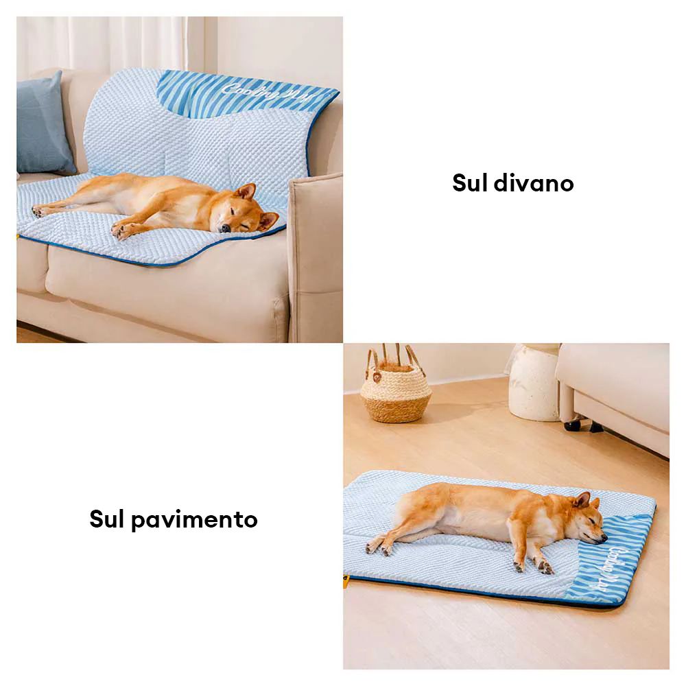 Tappetino rinfrescante grande per cani e gatti – lavabile, antiscivolo, effetto fresco naturale