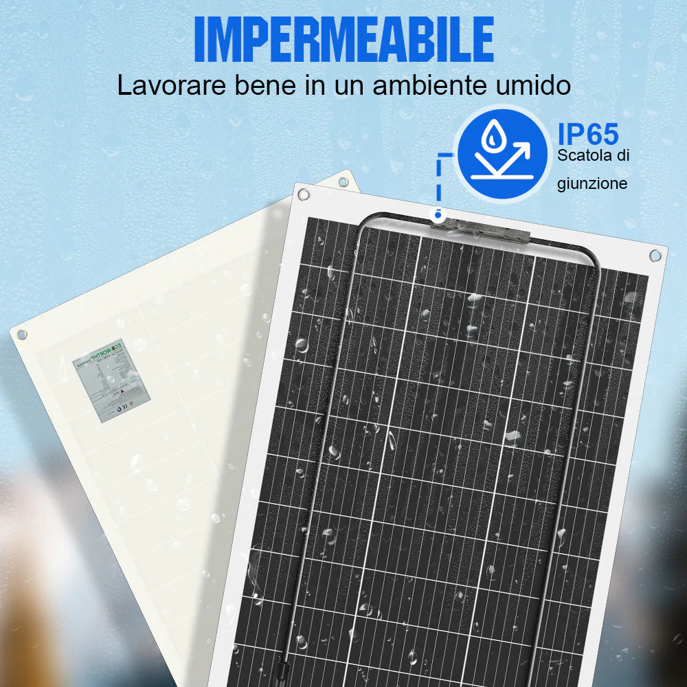 Pannello Solare Flessibile Eco-Worthy 130 W – Modulabile, Leggero, Affidabile