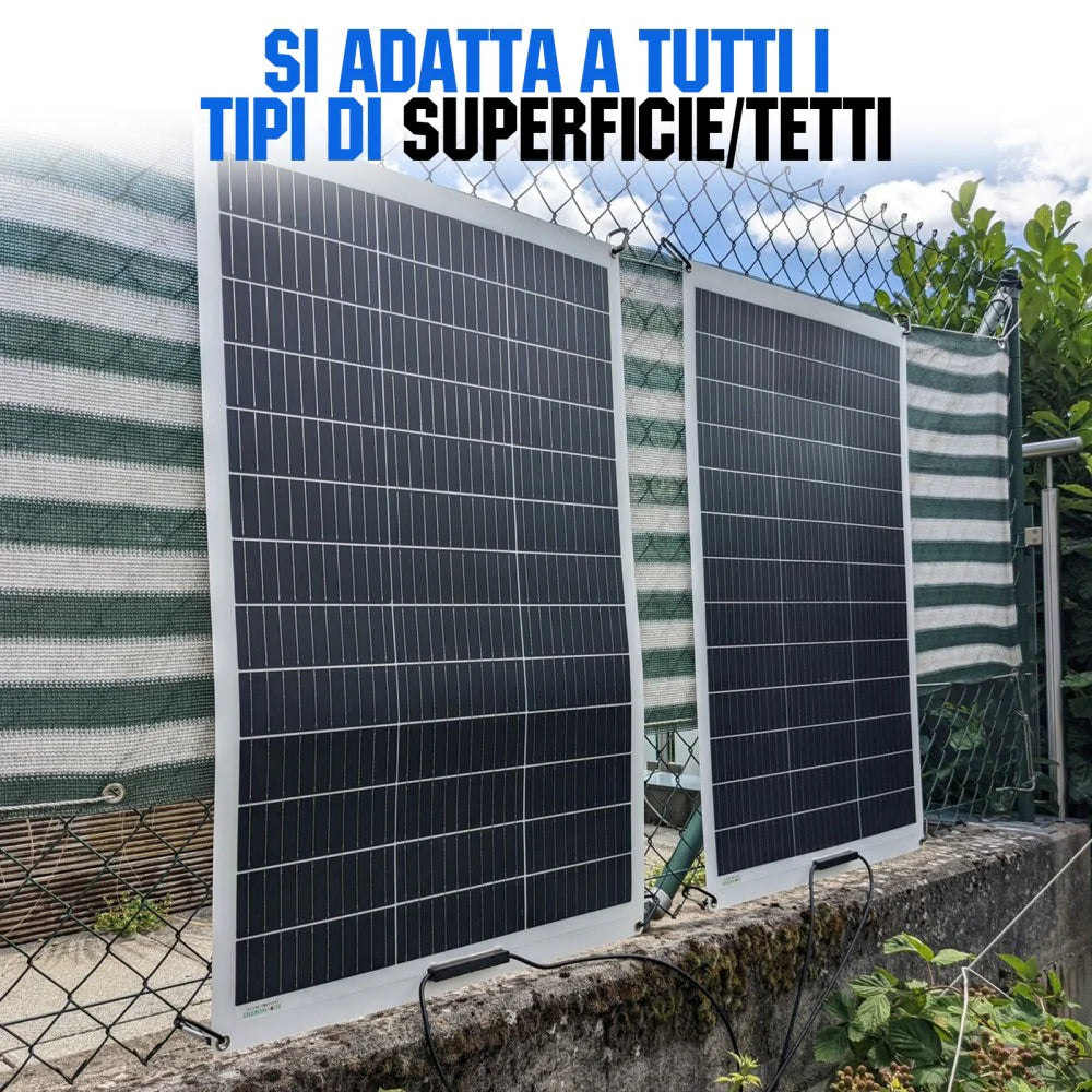 Pannello Solare Flessibile Eco-Worthy 130 W – Modulabile, Leggero, Affidabile