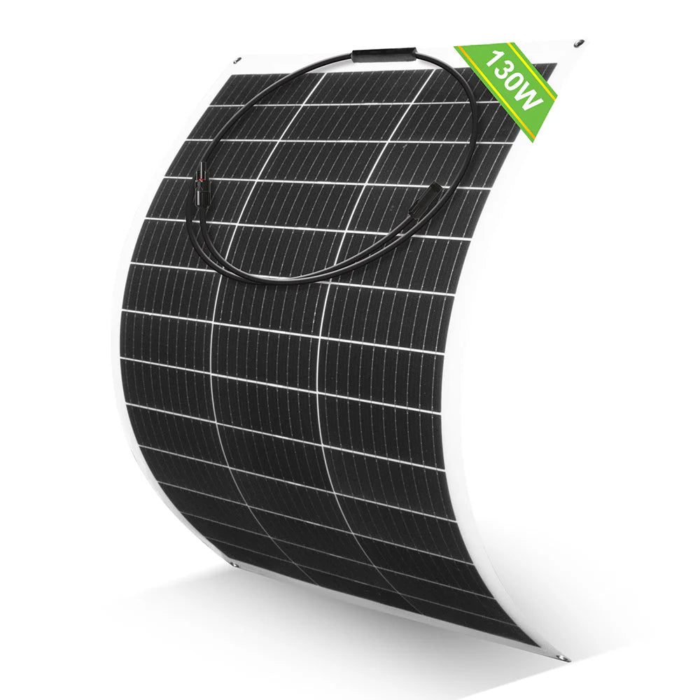 Pannello Solare Flessibile Eco-Worthy 130 W – Modulabile, Leggero, Affidabile