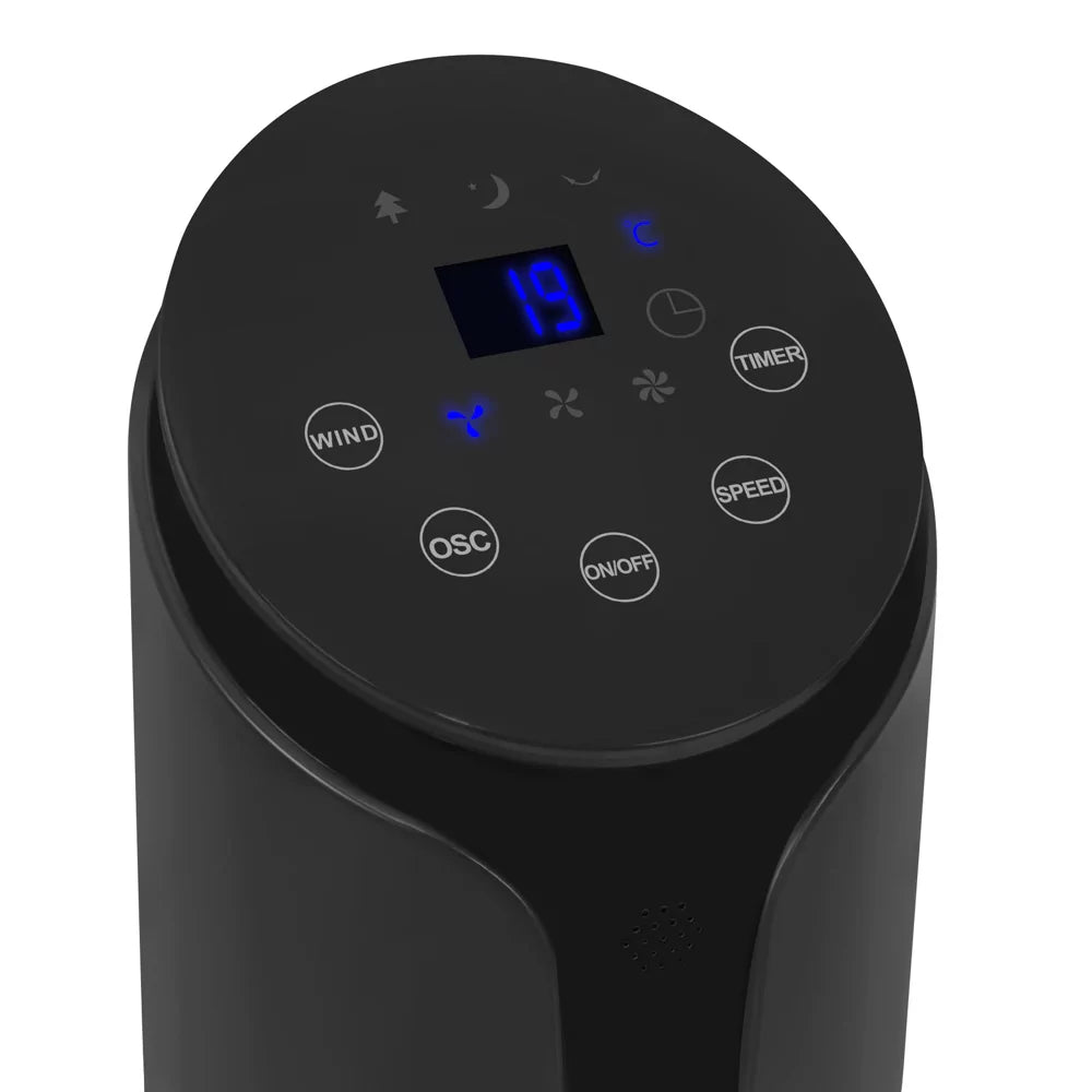 Ventilatore a Colonna Vonroc – 110 cm, 3 Velocità, Timer e Telecomando Incluso
