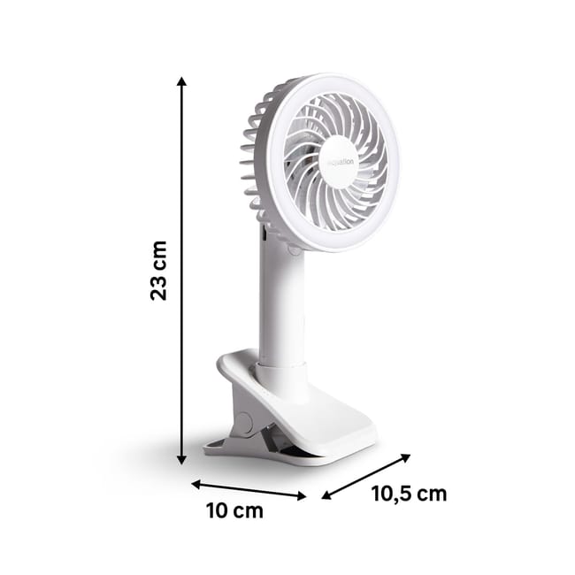 Ventilatore Portatile Equation Crab – 5 W, Ø 10,1 cm, 3 Velocità