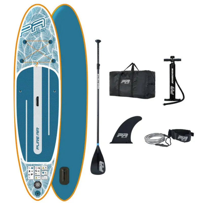 Aqua Marina Pure Air 10’10″ – Tavola SUP Gonfiabile con Pagaia Galleggiante