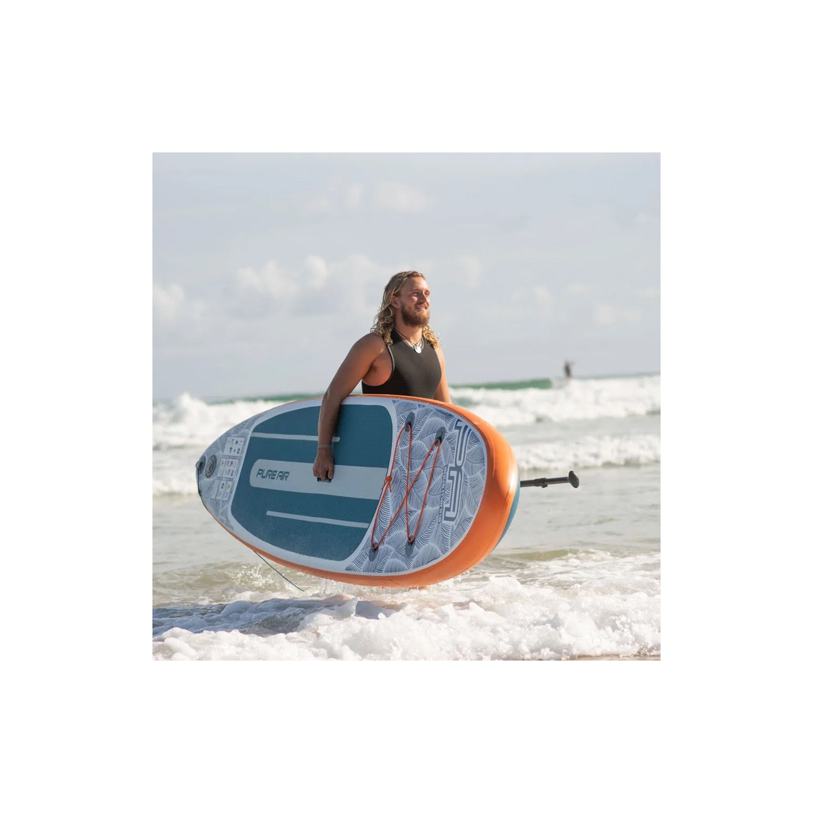 Aqua Marina Pure Air 10’10″ – Tavola SUP Gonfiabile con Pagaia Galleggiante