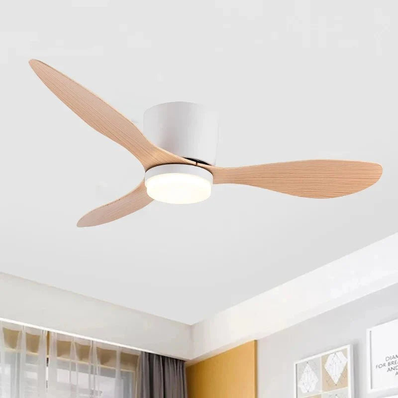 Ventilatore da Soffitto Moderno con Luce LED e Telecomando – Silenzioso, Funzione Estate/Inverno